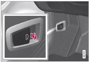 Öffnen Sie die Motorhaube