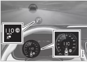 Symbole und Meldungen zum adaptiven Tempomaten