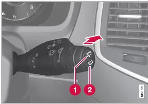 Heckscheibenwischer und -waschanlage bedienen